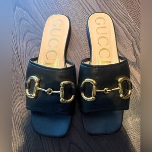 Black Gucci Slides